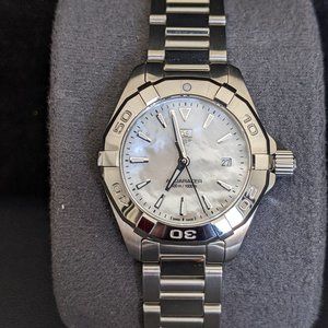 TAG Heuer (with 2 yr warranty) Mother of Pearl and Stainless Steel Timepiece
